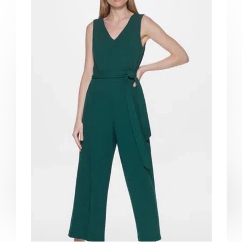 Calvin Klein Women's Green sleeveless jumpsuit 8
